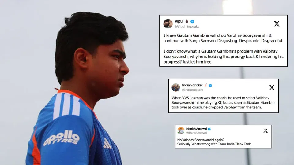 "What's Wrong With The Team": Vaibhav Sooryavanshi Snub In IND vs WI 1st T20I Enrages Fans